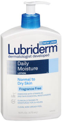 Lubriderm Daily Moisture Lotion Fragrance Free - 16 oz