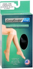 Loving Comfort Knee-High Compression Hose - Black - Extra Large