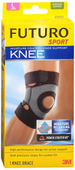 Futuro Sport Moisture Control Knee Support Large, 45697EN