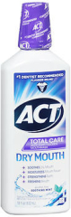 Act Total Care Anticavity Fluoride Rinse Dry Mouth Soothing Mint - 18 oz