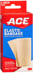 Ace Elastic Bandage with Hook Closure 4 Inch - #207604