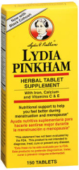 Lydia Pinkham Herbal Tablet Supplement