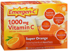 Emergen-C Vitamin C Fizzy Drink Mix Super Orange - 30 packets