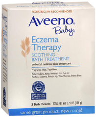 Aveeno Baby Fragrance Free Soothing Bath Treatment Packets - 5 ct