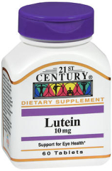 21st Century Lutein 10 mg - 60 Tablets