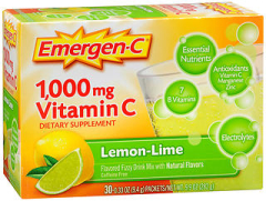 Emergen-C Vitamin C Drink Mix Packets Lemon Lime - 30 packets