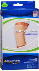 Sport Aid Slip-On Knee Wrap Lg Beige SA3611