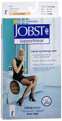 JOBST SupportWear Ultra Sheer Mild Compression Knee Highs Silky Beige Small