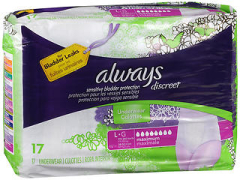 Always Discreet Underwear Maximum Absorbency Size L