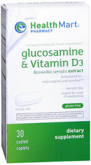 Health Mart Glucosamine & Vitamin D3 Coated Caplets