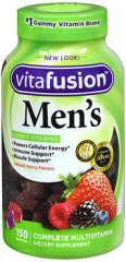 Vitafusion Men's Complete Multivitamin Gummies Natural Berry Flavors