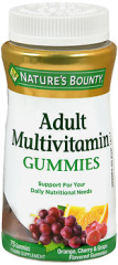 Nature's Bounty Adult Multivitamin Gummies Assorted Flavors