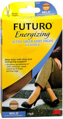 FUTURO Energizing Ultra Sheer Knee Highs For Women Medium Nude Mild