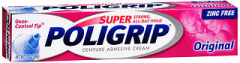 Super Poligrip Denture Adhesive Cream Original - 2.4 oz