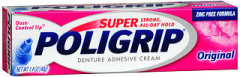 Super Poligrip Denture Adhesive Cream Original - 1.4 oz