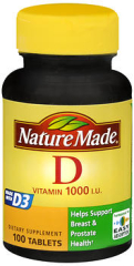 Nature Made Vitamin D 1000 IU Tablets