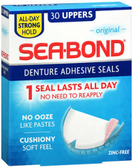 Sea-Bond Denture Adhesive Seals Uppers, Original - 30 ea.