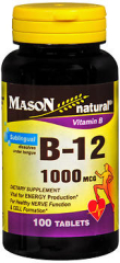 Mason Vitamins Natural B-12 1000 mcg Tablets - 100ct