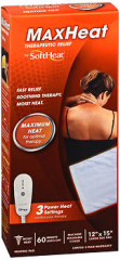 SoftHeat Heating Pad Moist or Dry Heat HP215 - Each