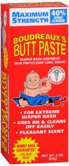 Boudreaux's Butt Paste Diaper Rash Ointment Maximum Strength