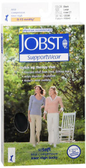 JOBST SupportWear SoSoft Mild Compression Knee High Socks Closed Toe Black Large