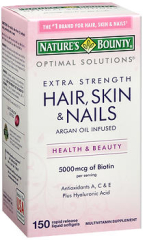 Nature's Bounty Optimal Solutions Extra Strength Hair, Skin & Nails Rapid Release - 150 Liquid Softgels