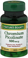 Nature's Bounty Mega Chromium Picolinate 800 mcg - 50 Tablets