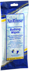 No Rinse Cleansing & Deodorizing Bathing Wipes