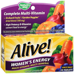 Nature's Way Alive! Multivitamin Multimineral Tablets Women's Energy - 50 ct