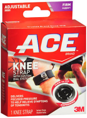 Ace Adjustable Knee Strap Black - Each