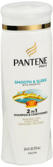 Pantene Pro-V Smooth & Sleek 2 in 1 Shampoo & Conditioner - 12.6 oz