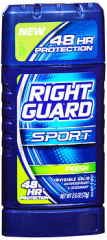 Right Guard Sport 3D Odor Defense Anti-Perspirant Deodorant Invisible Solid Fresh - 3 oz