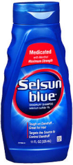 Selsun Blue Dandruff Shampoo Medicated - 11 oz