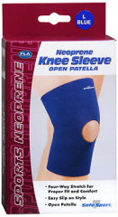 FLA ORTHOPEDICS Safe-T-Sport Neoprene Knee Sleeve Open Patella 37-3730