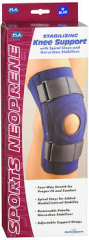 Fla Neoprene Stabilizing Knee Brace, Navy-MD