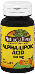 Nature's Blend Alpha Lipoic Acid 100 mg - 60 Capsules