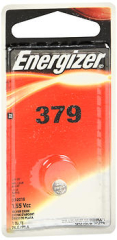 Energizer Zero Mercury Watch/Electronic Silver Oxide Battery Size 379 - 1 Each