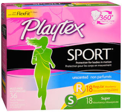Playtex Sport Tampons with Plastic Applicators Unscented Multi-Pack - 36 ct