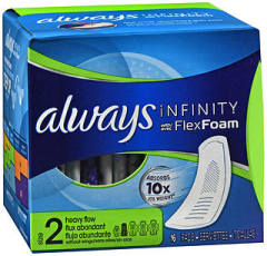 Always Infinity Flexfoam Pads Without Wings Heavy Flow