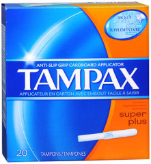 Tampax Cardboard Tampons Super Plus Absorbency