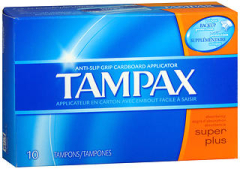 Tampax Tampons With Cardboard Applicators Super Plus Absorbency