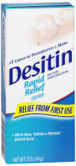 DESITIN Rapid Relief Diaper Rash Cream 2 OZ