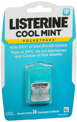 Listerine PocketPaks Breath Strips Cool Mint 24 EA