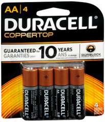 Duracell Coppertop Alkaline Batteries Aa