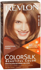 Revlon Colorsilk Beautiful Color Permanent Hair Color Light Brown 51