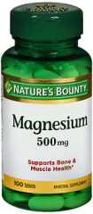 Nature's Bounty Magnesium 500 mg Tablets 100 TB