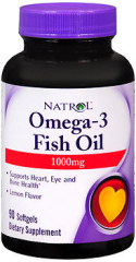 Natrol Omega-3 Fish Oil 1000 mg Softgels 90 CP