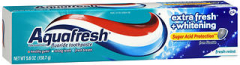 Aquafresh Fluoride Toothpaste Extra Fresh + Whitening Fresh Mint