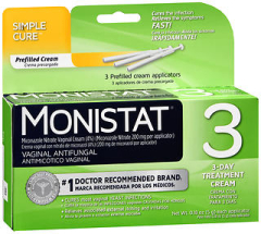 Monistat 3 Simple Cure Vaginal Antifungal Prefilled Cream