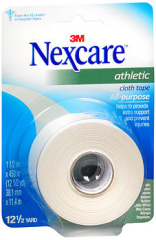 Nexcare Athletic Cloth Tape 1-1/2 Inches X 12-1/2 Yards White